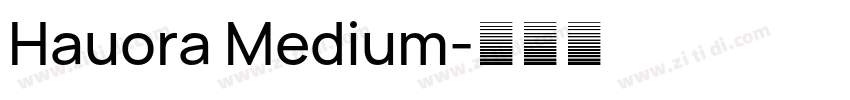 Hauora Medium字体转换